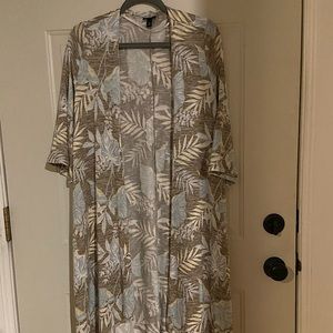 NWOT Torrid Tropical Print Duster Cardigan